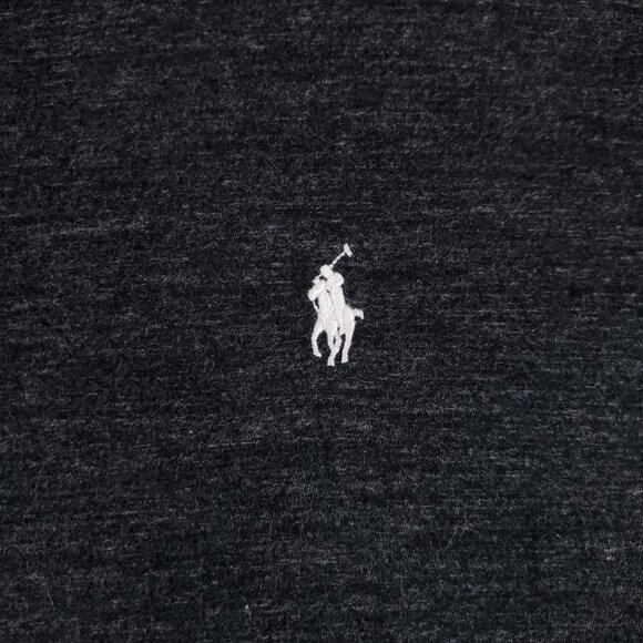 Polo Ralph Lauren Mens Size XXL Heather Gray Crewneck Long Sleeve Shirt Pony - Picture 4 of 12